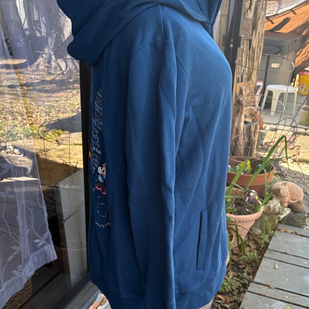 Disney Blue Zip-Up with Heart Charm - Picture 6 of 7